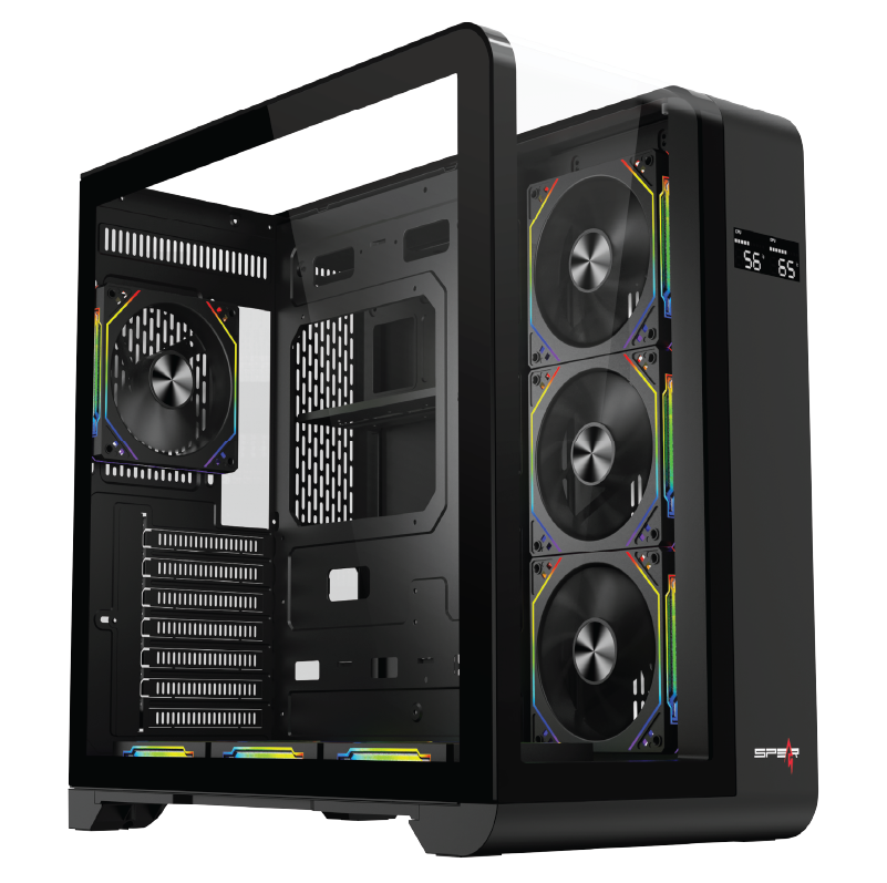 Meer Pro Gaming Case Black