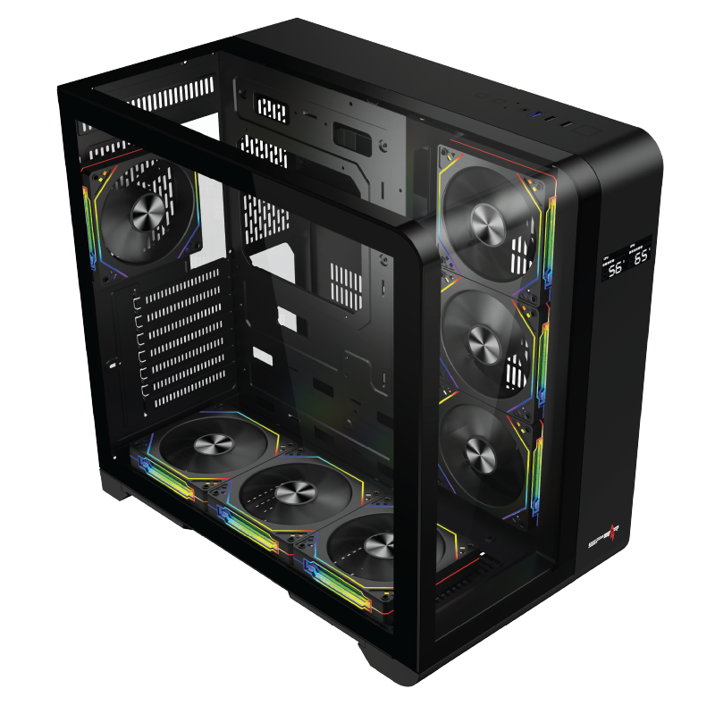 Second image of Meer Pro Gaming Case Black