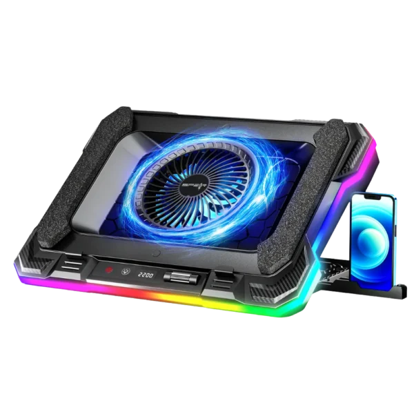 CHILLMAX RGB Laptop Stand Black