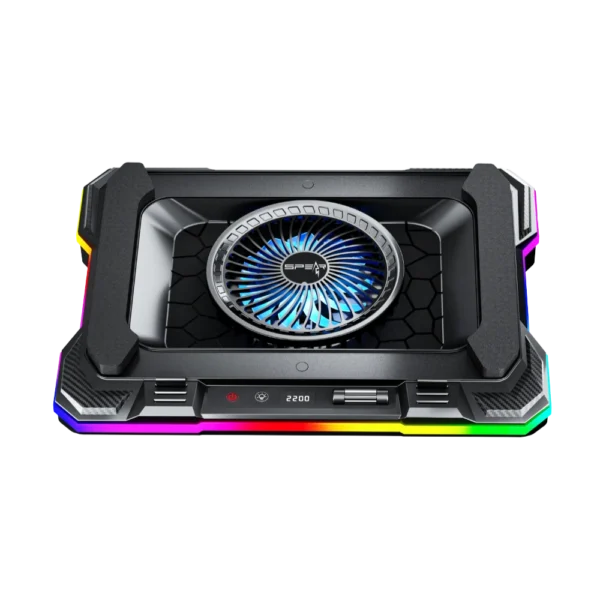 Second image of CHILLMAX RGB Laptop Stand Black