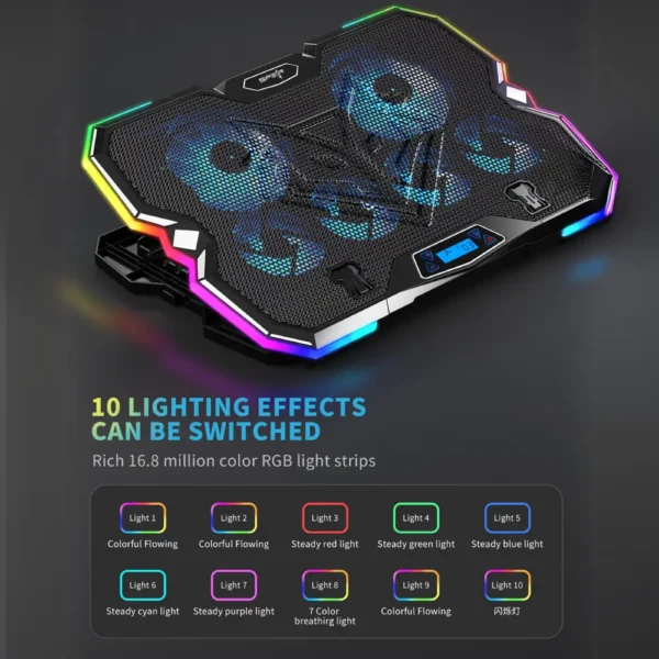 Second image of FROSTX RGB Laptop Stand Black
