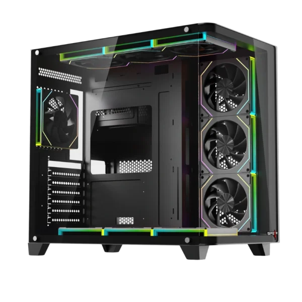 Covid 55 Curved ARGB ATX Case Black
