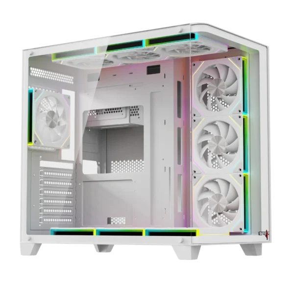 Covid 55 Curved ARGB ATX Case White