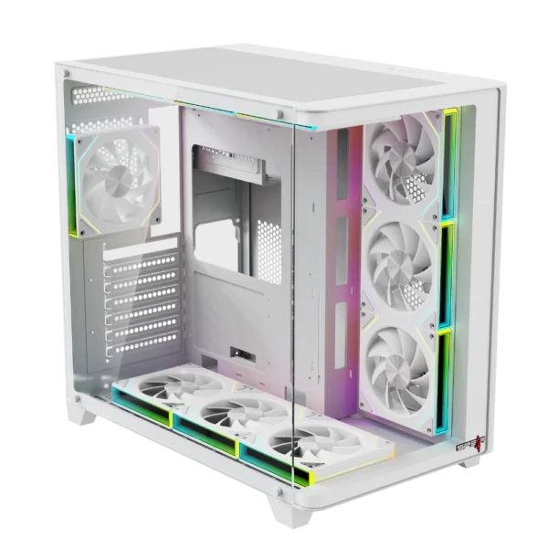Second image of Covid 55 Curved ARGB ATX Case White