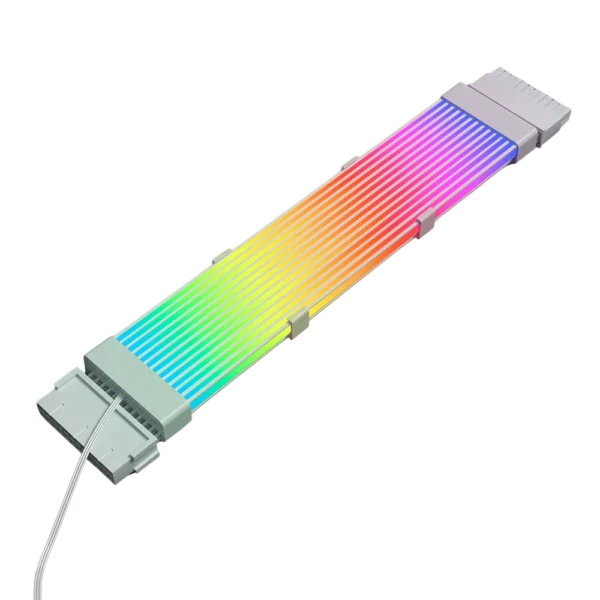 Second image of 24PIN Rainbow ARGB PIN Cable White