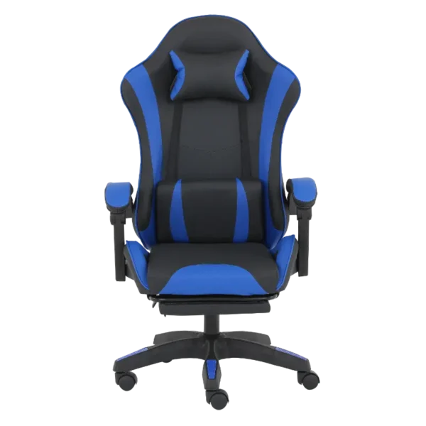 SGCE001 Footrest Chair Black & Blue