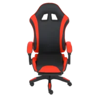SGCE001 Footrest Chair Black & Red (2)
