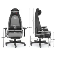 SGCH715 Footrest Chair Black & Gray (2)
