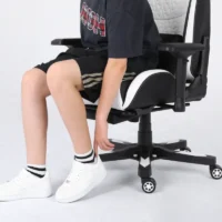SGCH715 Footrest Chair Black & White (1)