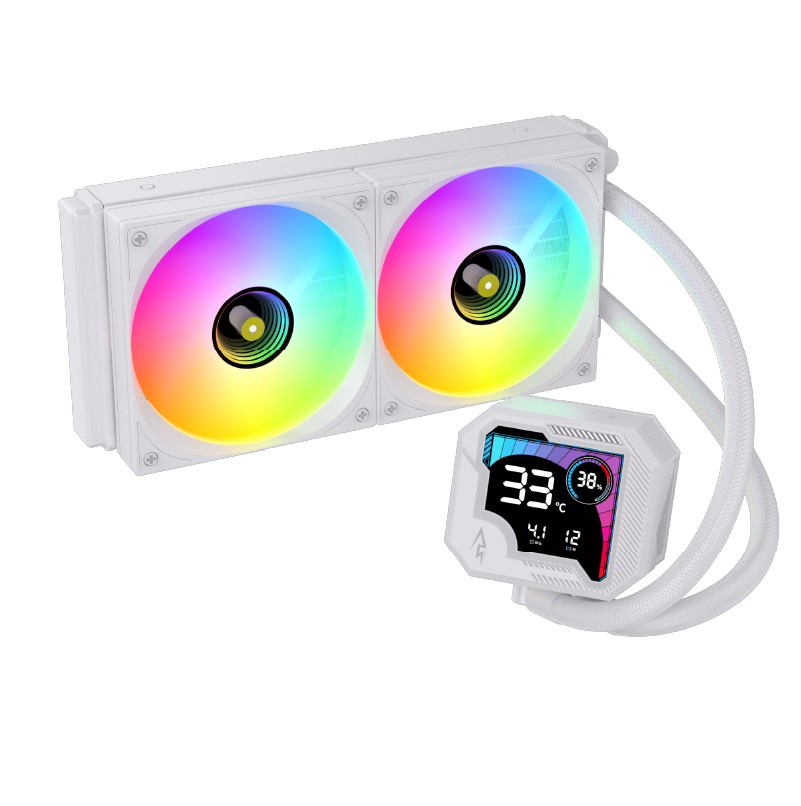Second image of GUARDX240 240MM CPU Liquid Cooler White
