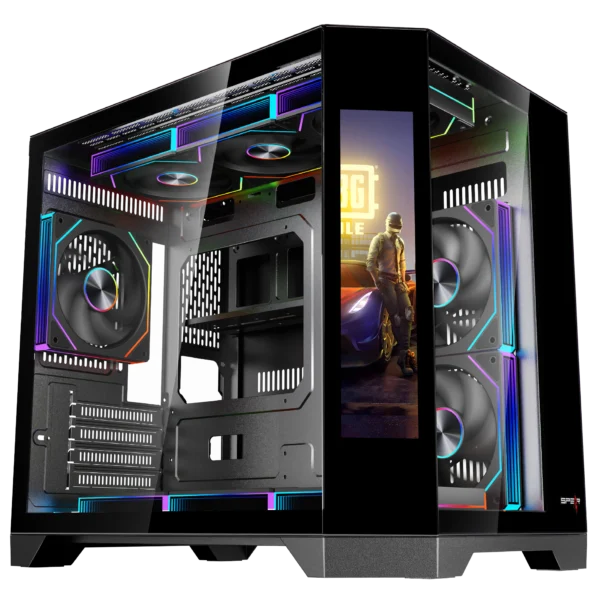 Dost 60 Mini With Secondary Screen Gaming Case Black