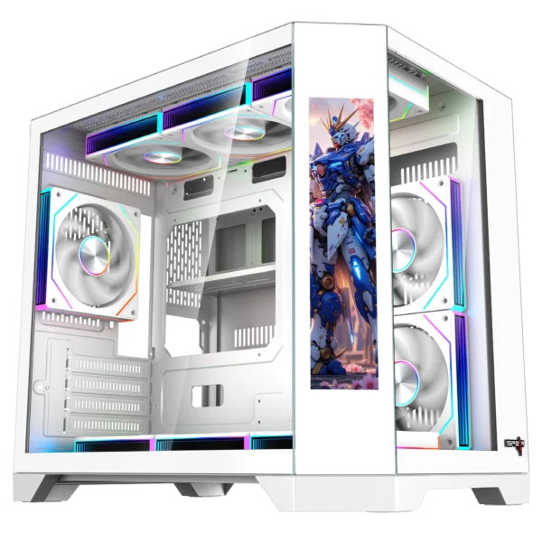 Dost 60 Mini With Secondary Screen Gaming Case White