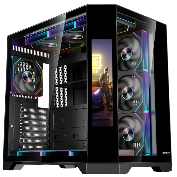 DOST60PLUS ARGB ATX Secondary Screen Black