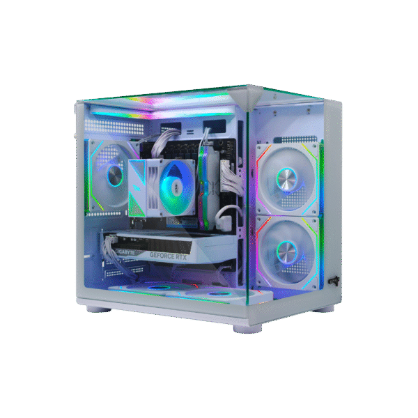 Spear Gaming PC – Intel i5-14400F, RTX 5060Ti 16GB, 16GB DDR5, 1TB NVMe SSD 3300MB/s, 700W PSU, ARGB Case with 5 RGB Fans & Remote Control SGPC83