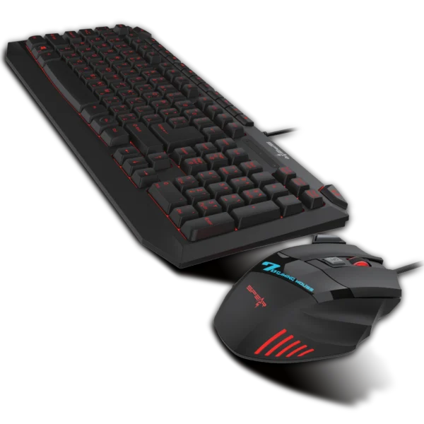 SK-501&SM-11 MULTIMEDIA GAMING KEYBOARD AND MOUSE KIT BLACK COLOR