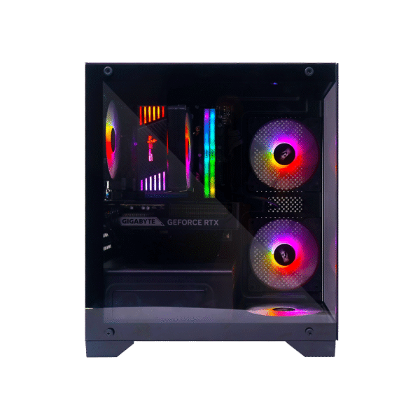 الصورة الثانية لـ Spear Gaming PC – Intel i5-14400F, RTX 5060Ti 8GB, 16GB DDR5, 1TB NVMe SSD 3300MB/s, 700W PSU, ARGB Case with 4 RGB Fans & Remote Control SGPC96