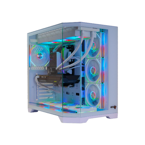 Spear Gaming PC – Intel i5-14400F, RTX 5060 8GB, 16GB DDR5, 1TB NVMe SSD, 360mm Liquid Cooler With LCD, 600W PSU, 7 ARGB Fans with Remote Control, Windows 11 Pro SGPC151