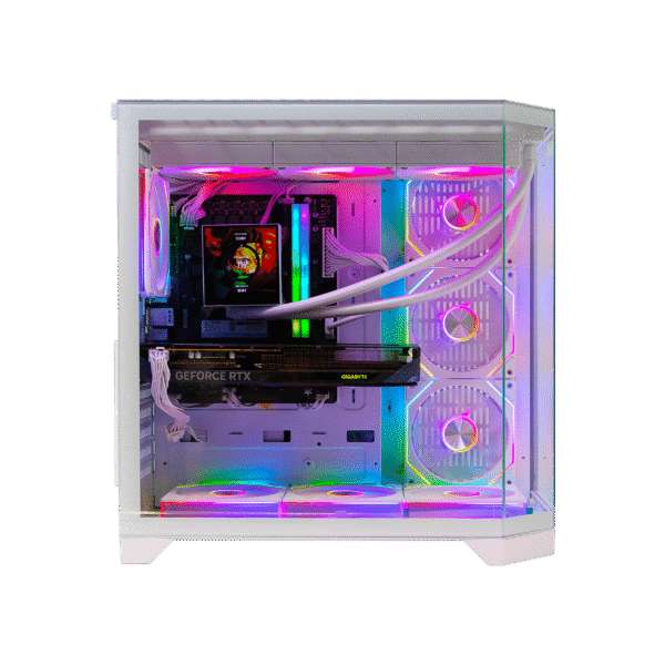 Second image of Spear Gaming PC – Intel i5-14400F, RTX 5060 8GB, 16GB DDR5, 1TB NVMe SSD, 360mm Liquid Cooler With LCD, 600W PSU, 7 ARGB Fans with Remote Control, Windows 11 Pro SGPC151