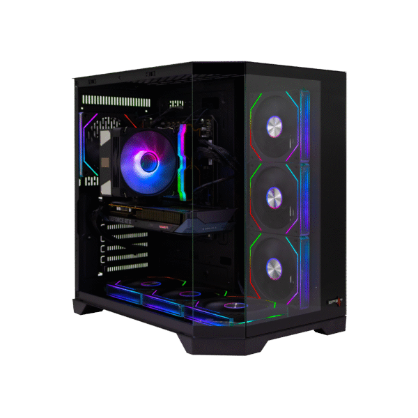 كمبيوتر Spear Gaming – Intel i5-14400F، RTX 5070 Ti 16 جيجابايت ثلاثي المراوح، 16 جيجابايت DDR5، 1 تيرابايت NVMe SSD، 800 واط PSU، 7 مراوح ARGB Case، Windows 11 Pro SGPC60