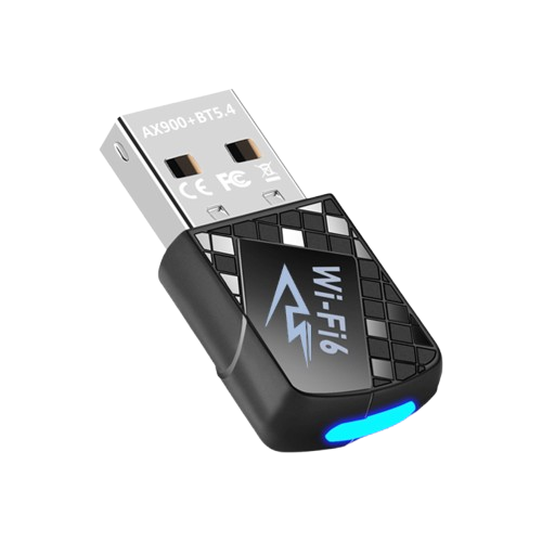 AX900 USB WiFi 6 Bluetooth 5.4 Adapter 2in1 Dongle Dual Band 2.4G&5GHz Network Wireless Receiver Driver Free for Windows 10/11