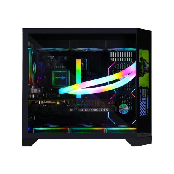 الصورة الثانية لـ Spear Gaming PC – Intel i5-14400F, RTX 5070Ti, 16GB DDR5, 1TB NVMe, Spear Everest 360 Plus ARGB (360mm) – Black – SGPC262