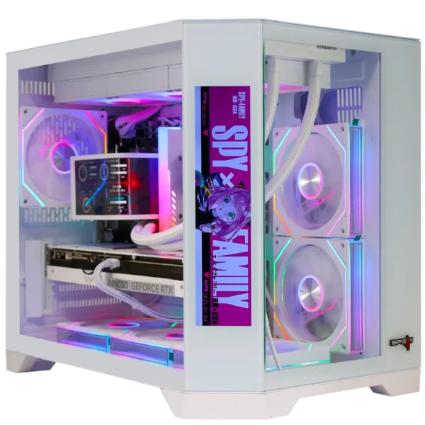 كمبيوتر سبير للألعاب - Intel i5-14400F، RTX 5070Ti، 16 جيجابايت DDR5، 1 تيرابايت NVMe، 360 ملم TRYOFLOWX360CURV - أبيض - SGPC259